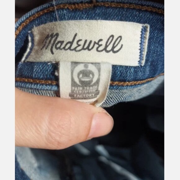 Women’s Madewell Kick Out Full Length Curvy Skinny Flare Jeans Size 29 - Picture 6 of 6